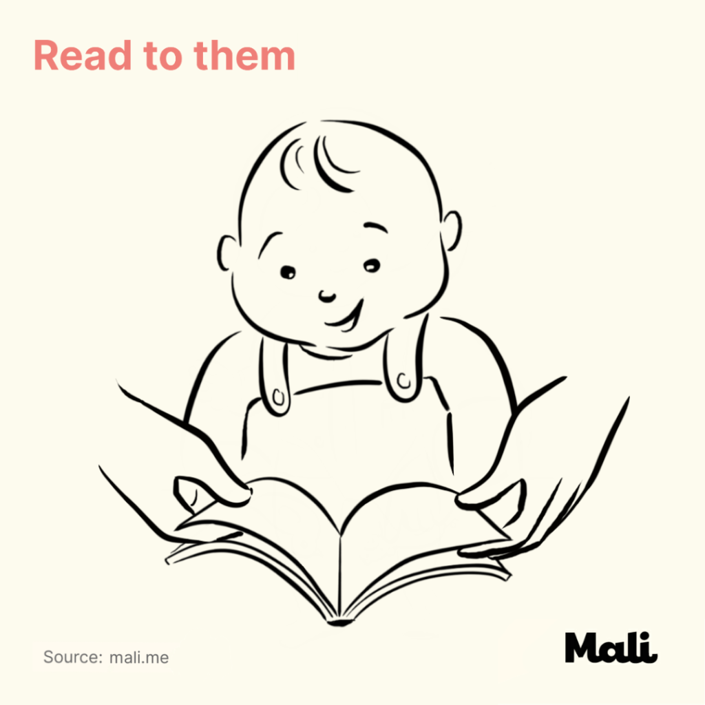 6 ways to boost baby's language skills_Read to them by Mali