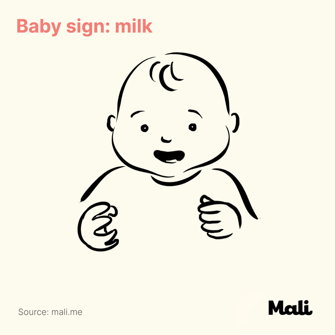 Milk-Baby sign language by Mali