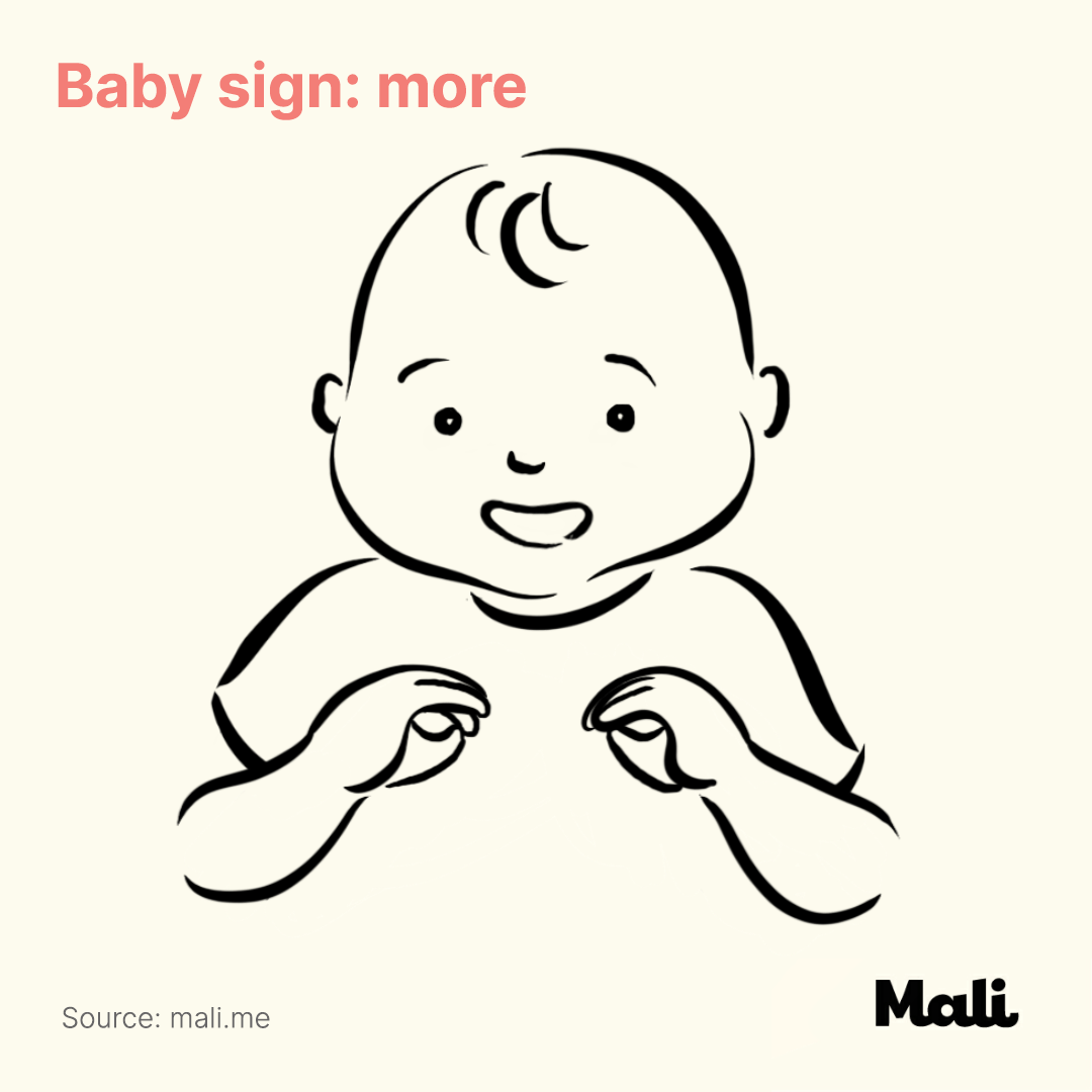 More-Baby sign language by Mali
