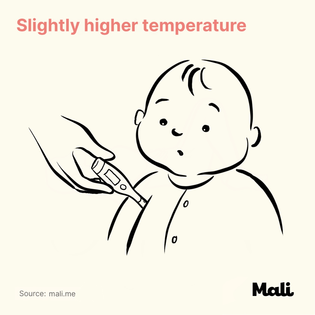 Slightly higher temperature_6 ways to determine whether your baby is sick or teething? by Mali