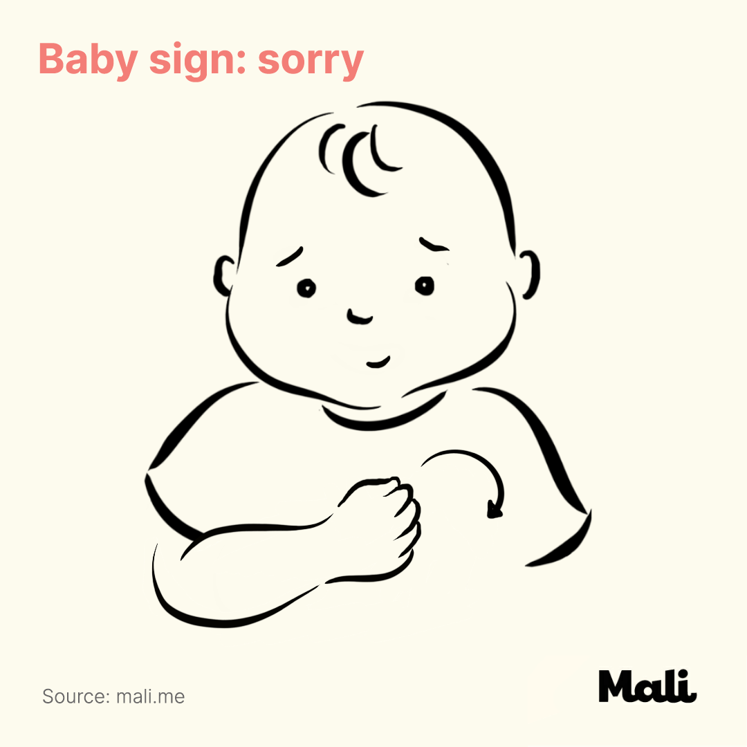 Sorry-Baby sign language by Mali