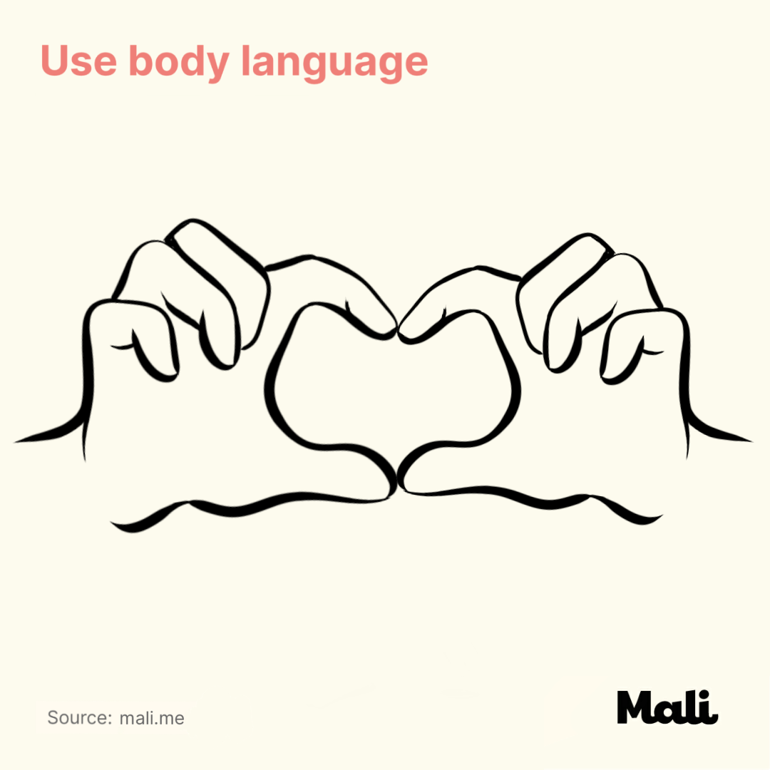Use body language_7 important things to do when talking to a baby by Mali