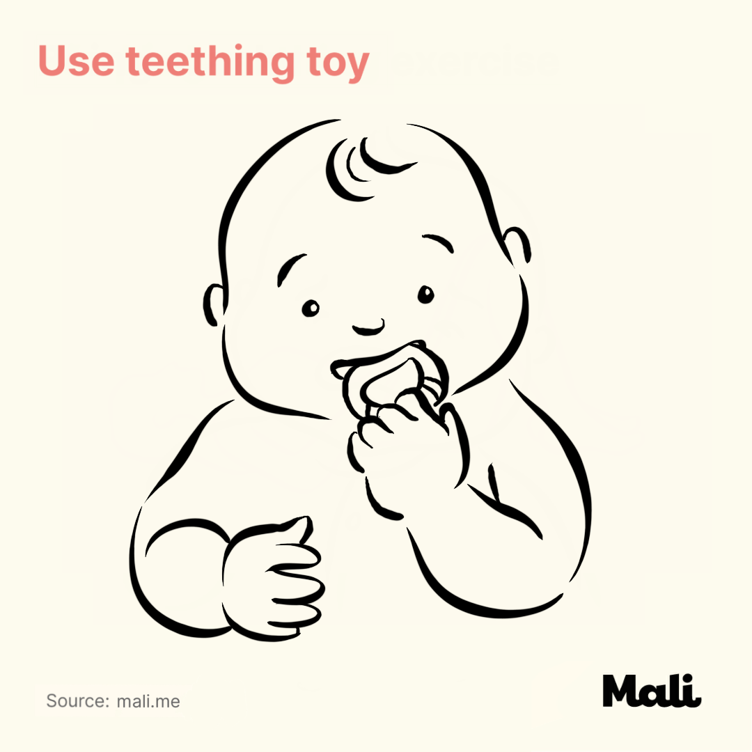 Use teething toy_5 ways to relieve teething-related pains by Mali