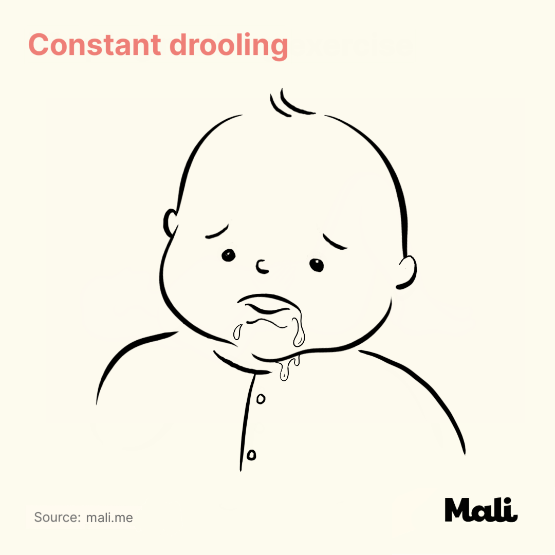 constant drooling_6 ways to determine whether your baby is sick or teething? by Mali