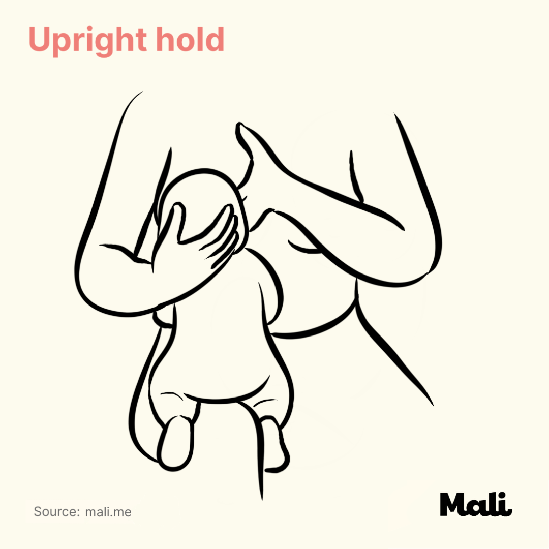 Upright hold