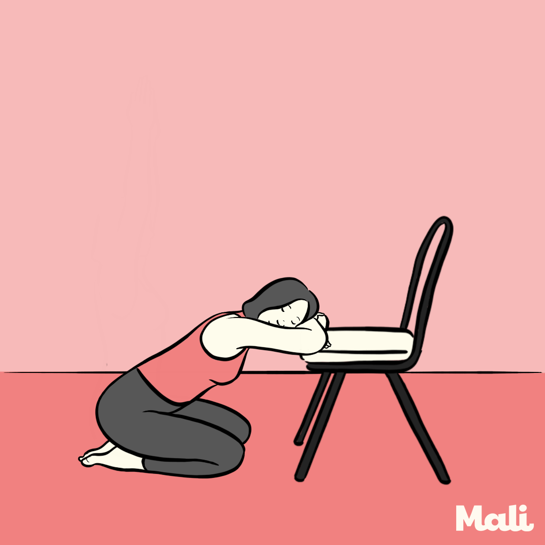 Minute yoga simple pose to help you sleep