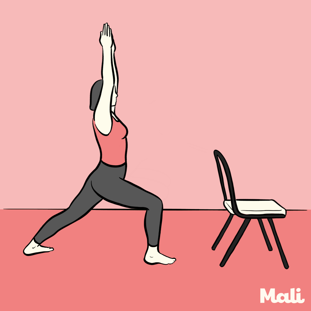 Minute yoga simple knee bending pose to fight leg tension