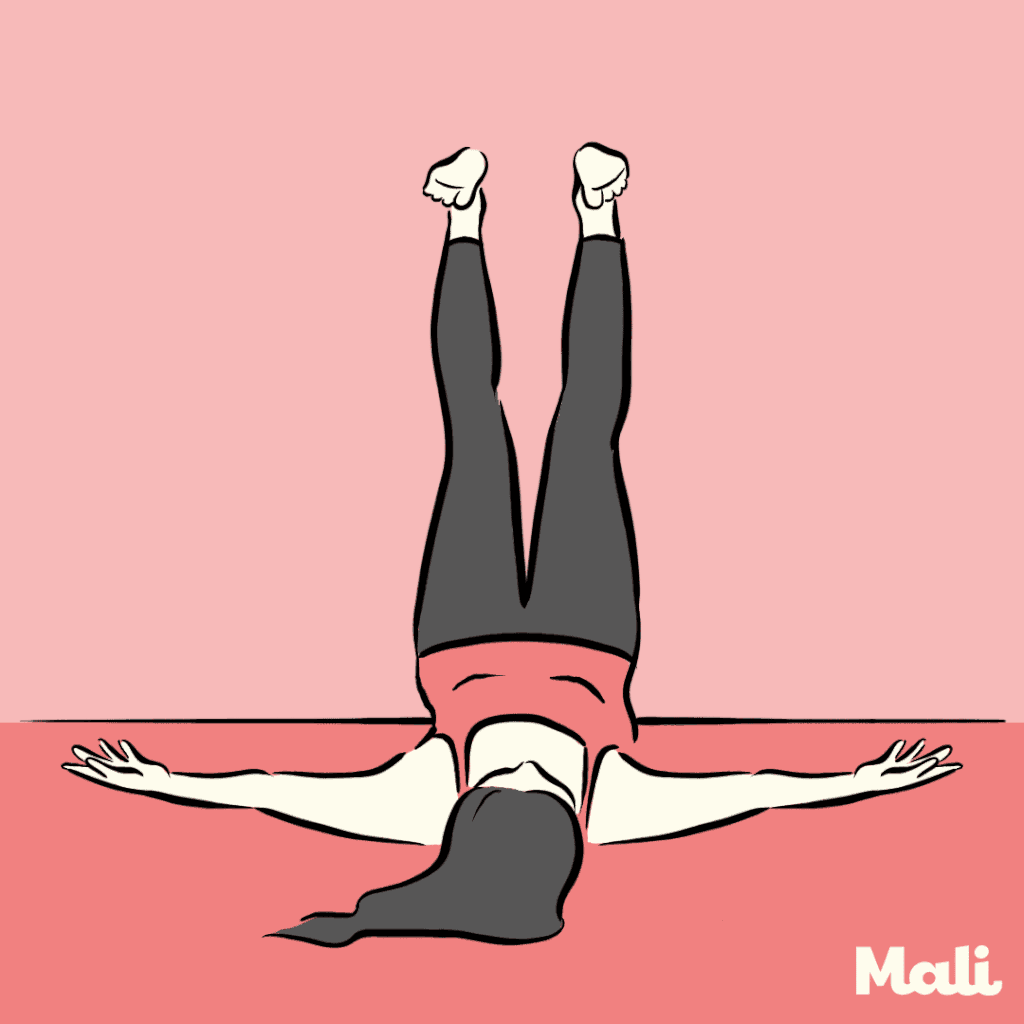 Minute yoga simple pose to fight ankle swelling