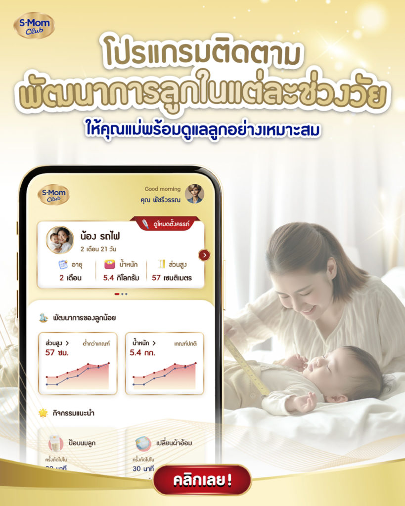 โปรแกรม ติดตามพัฒนาการลูกในแต่ละช่วงวัย