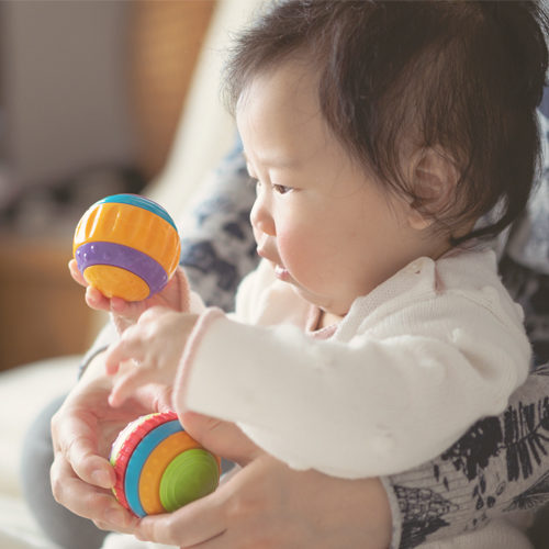 Early brain development in a child