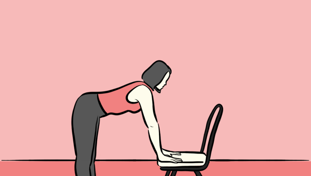 Minute yoga: simple back stretching pose to fight back pain